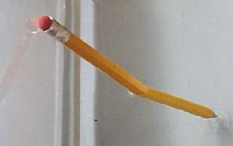 [IMAGE: bent pencil]