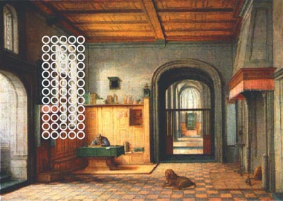 IMAGE: There is the same likelihood of the artist making a mistake in any direction and at any point in the canvas.