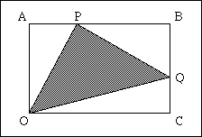 Triangle in rectangle