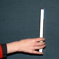 Demonstrating that rotation doesn't commute in three dimensions.