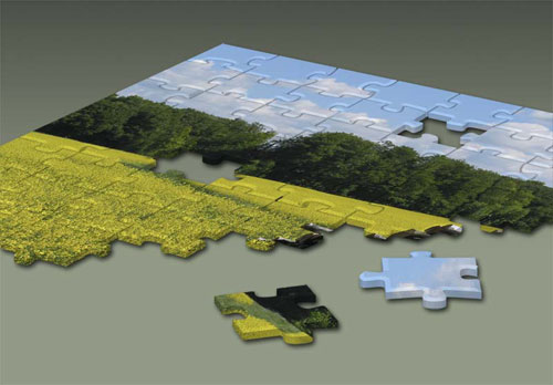 Broken puzzle