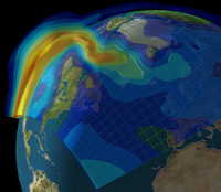 Image showing an ionospheric storm.