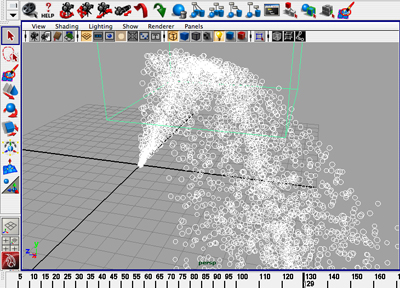 A view of this scene in the Maya interface.