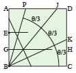 <div style='width: 121px;'>The two creases BJ and BK divide the original angle <br>PBC into three equal parts.</div>