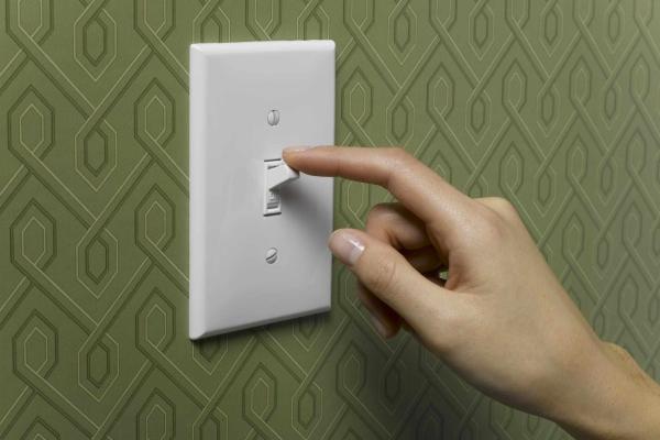 Hand Switch a light switch