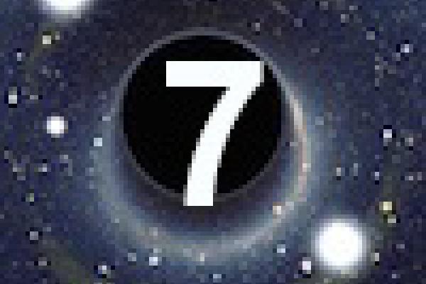 Blackhole with a 7 inside
