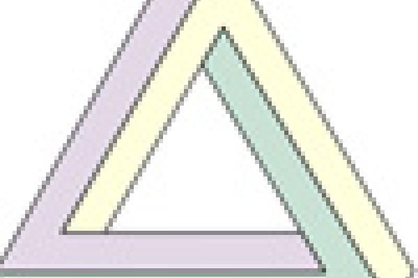 Triangle made of three v shapes