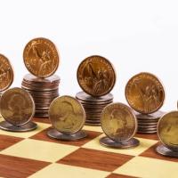 Coins on a Chessboard