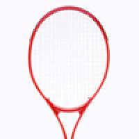 red tennis racket