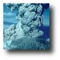 Smoke out of the top of Mount St Helens