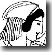 Line drawing of Helen of Troy