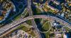 Birds Eye view of a Motorway junction