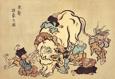 Six blind men and elephant