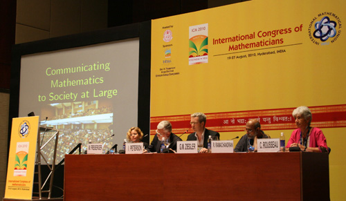 Well, maybe not quite ... it's a panel discussion on popularisation of maths.